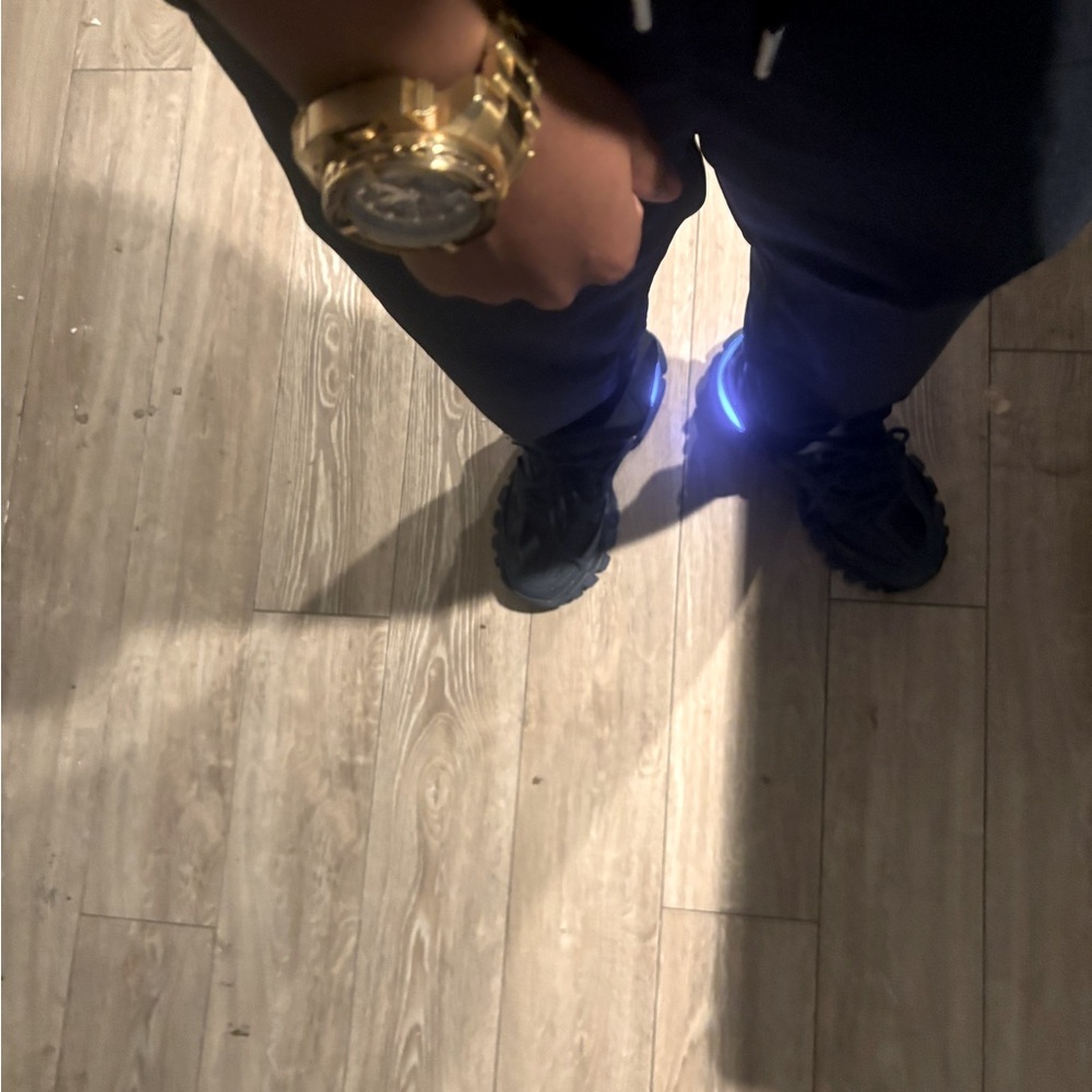 Balenciaga led track runner blue navy
